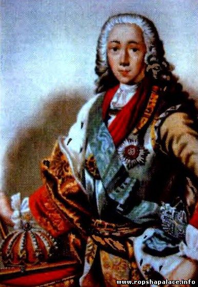 Петр III. Гравюра с картины Г. Гроота.