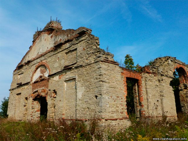 Разрушенное здание Лютеранской Кирхи