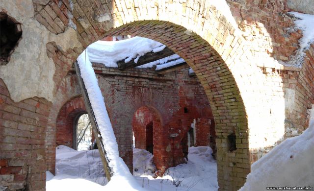 Кирпичные арочные своды стен